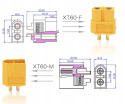 Konektory XT30, XT60 M+F komplet